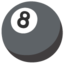 Pool 8 Ball emoji, Google design