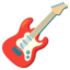 Guitar emoji, Google design