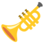 Trumpet emoji, Google design