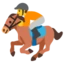 Horse Racing emoji, Google design