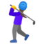Woman Golfing emoji, Google design