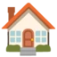 House emoji, Google design
