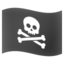 Download Pirate Flag emoji, Google style