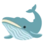Whale emoji on Android