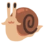 Snail emoji on Android