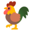 Rooster emoji, Google design