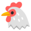 Chicken emoji, Google design