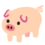 Pig emoji on Android