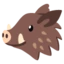 Boar emoji on Android