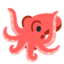 Octopus emoji, Google design