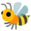 Honeybee emoji on Android