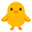 Front-facing Baby Chick emoji, Google design