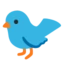 Bird emoji on Android