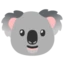 Koala emoji on Android