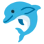 Dolphin emoji on Android