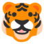 Tiger Face emoji, Google design