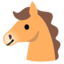 Horse Face emoji, Google design