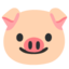 Pig Face emoji, Google design