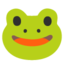 Frog emoji, Google design