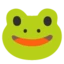 Frog emoji on Android