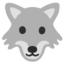 Wolf emoji, Google design
