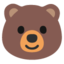 Bear emoji, Google design
