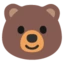 Bear emoji on Android