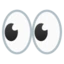 Eyes emoji on Android