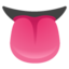 Tongue emoji, Google design