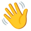 Waving Hand emoji on Android