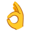 Ok Hand emoji on Android