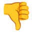 Thumbs Down emoji, Google design