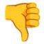Thumbs Down emoji on Android