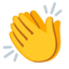 Clapping Hands emoji, Google design