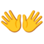 Open Hands emoji, Google design