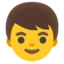 Boy emoji on Android
