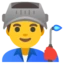 Man Factory Worker emoji, Google design