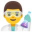 Download Man Scientist emoji, Google style
