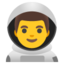Download Man Astronaut emoji, Google style