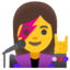 Download Woman Singer emoji, Google style