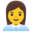 Download Woman Office Worker emoji, Google style