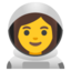 Download Woman Astronaut emoji, Google style