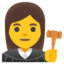 Woman Judge emoji, Google design