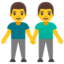Download Men Holding Hands emoji, Google style