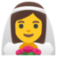 Download Woman with Veil emoji, Google style