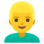 Man Blond Hair emoji on Android