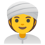 Download Woman Wearing Turban emoji, Google style