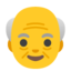 Download Old Man emoji, Google style