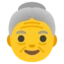 Old Woman emoji on Android