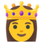 Princess emoji, Google design